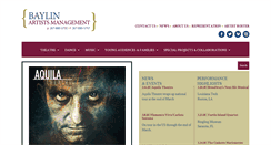 Desktop Screenshot of baylinartists.com